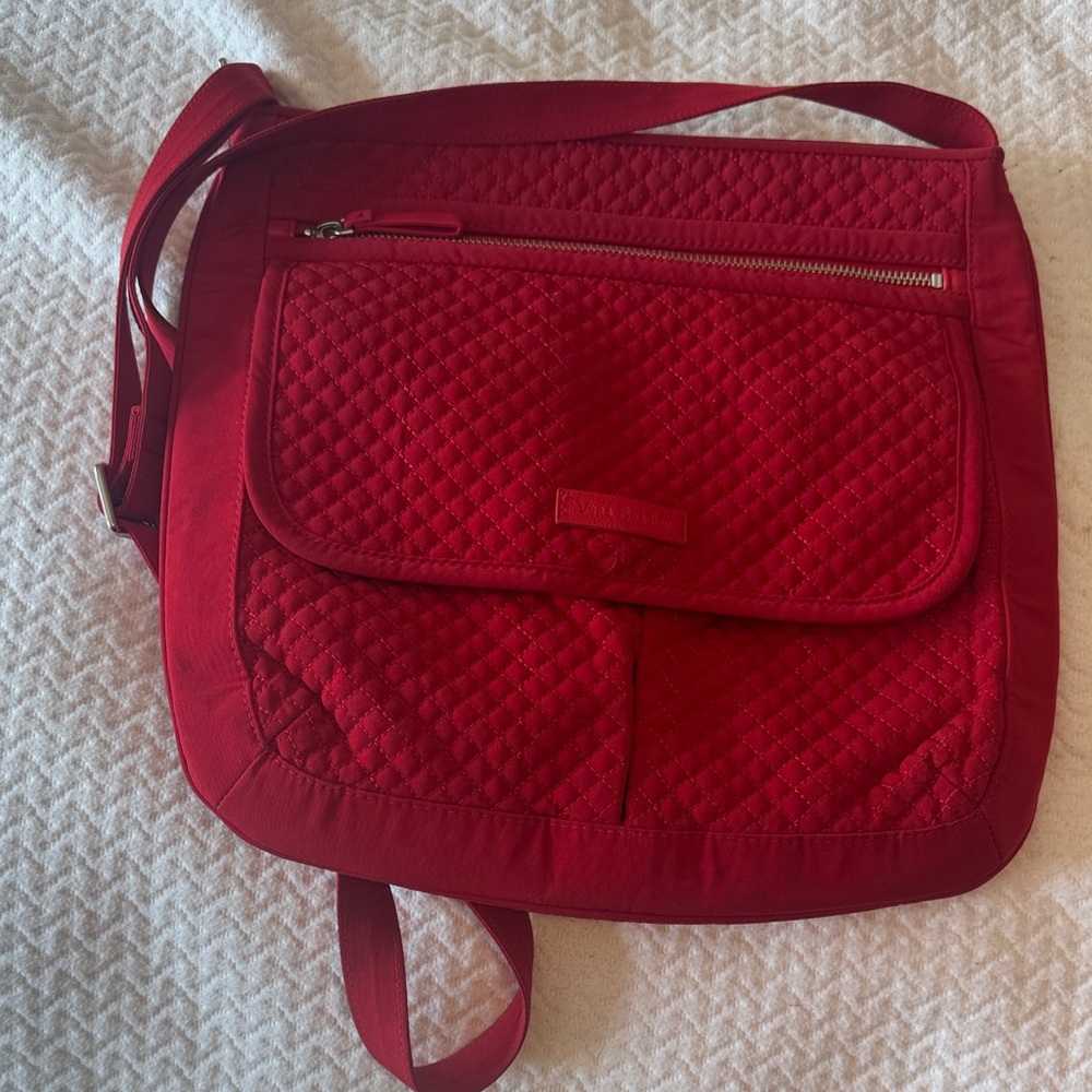 Red Quilted Crossbody Bag
